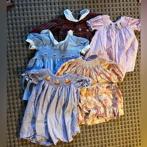 5 smocked baby girl dresses